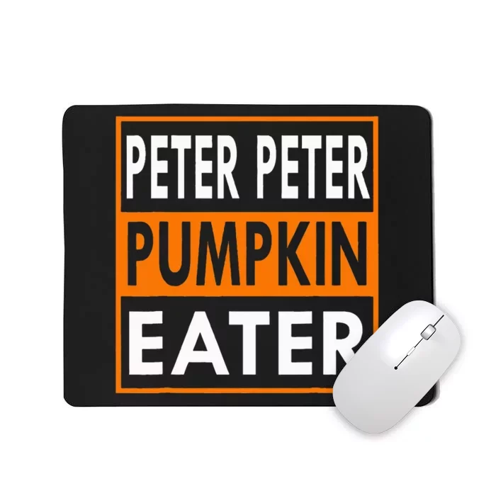 Peter Pumpkin Costume Eater For Couples Matching Halloween Mousepad