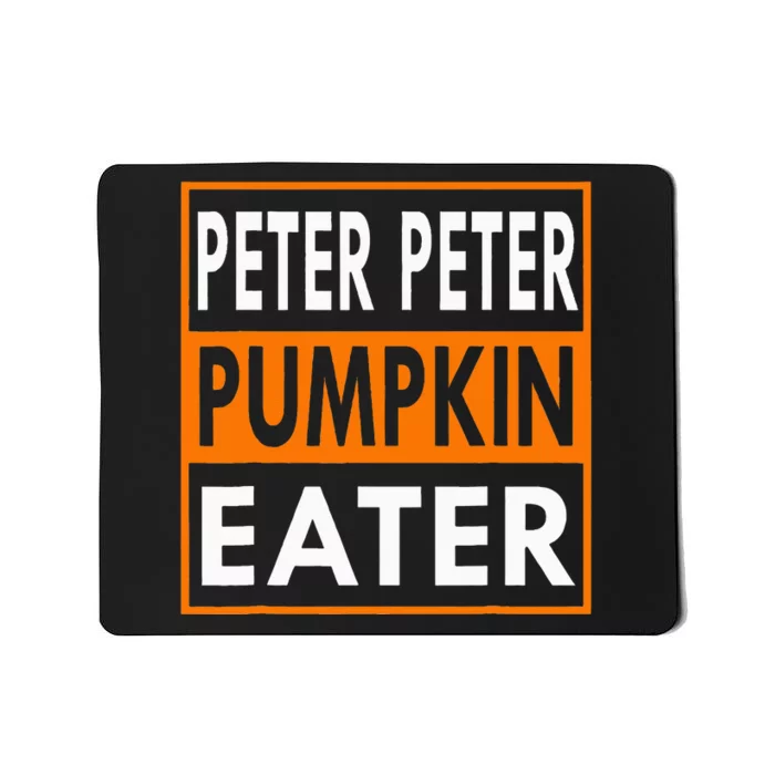 Peter Pumpkin Costume Eater For Couples Matching Halloween Mousepad