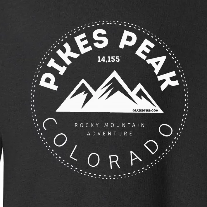 Pikes Peak Colorado Rocky Mountain Toddler Sweatshirt