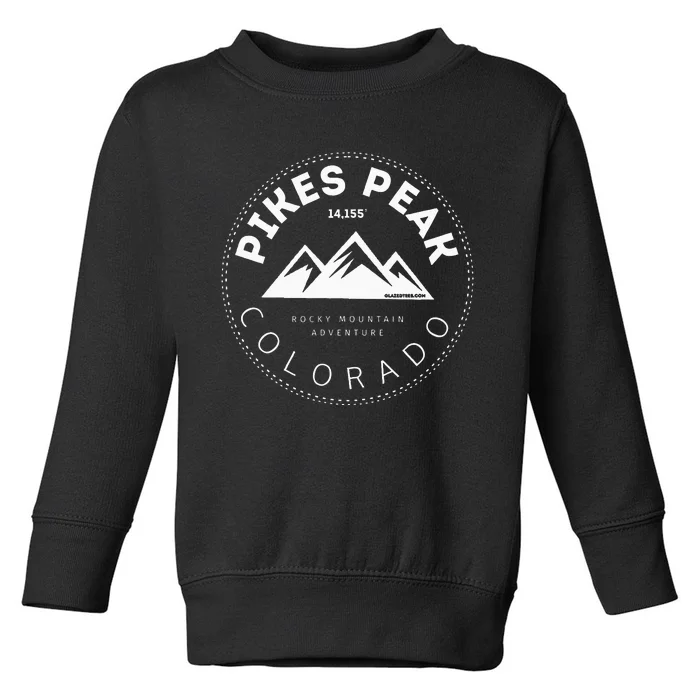 Pikes Peak Colorado Rocky Mountain Toddler Sweatshirt