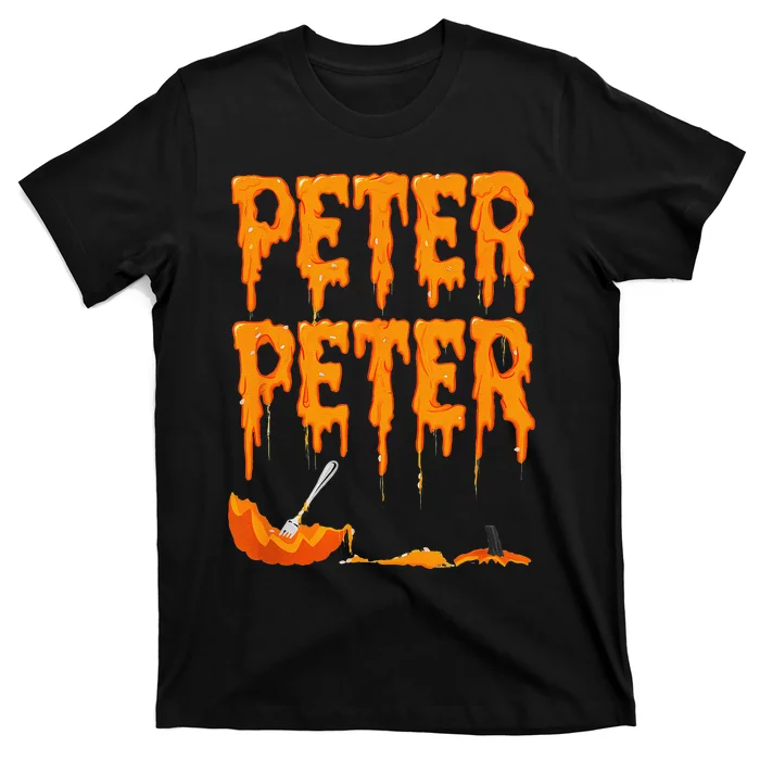 Peter Pumpkin Costume Eater For Couples Matching Halloween Gift T-Shirt