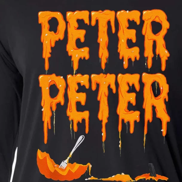 Peter Pumpkin Costume Eater For Couples Matching Halloween Gift Cooling Performance Long Sleeve Crew