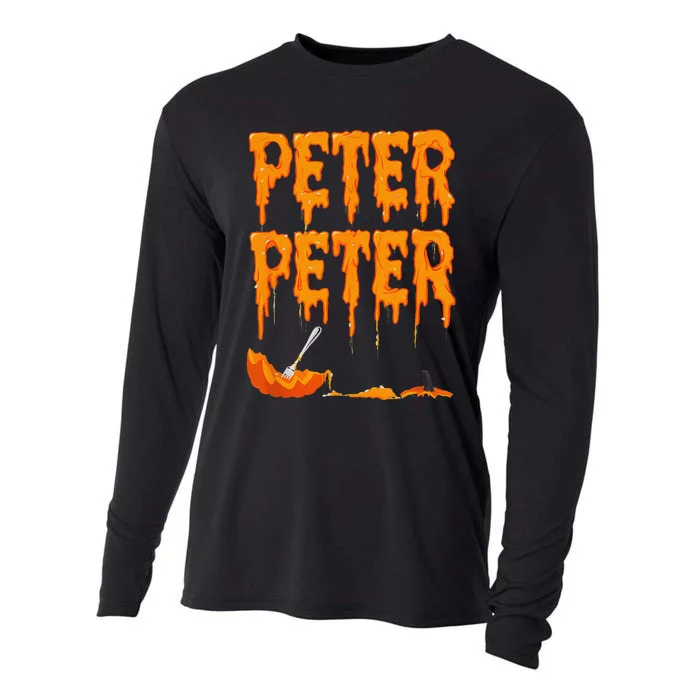 Peter Pumpkin Costume Eater For Couples Matching Halloween Gift Cooling Performance Long Sleeve Crew