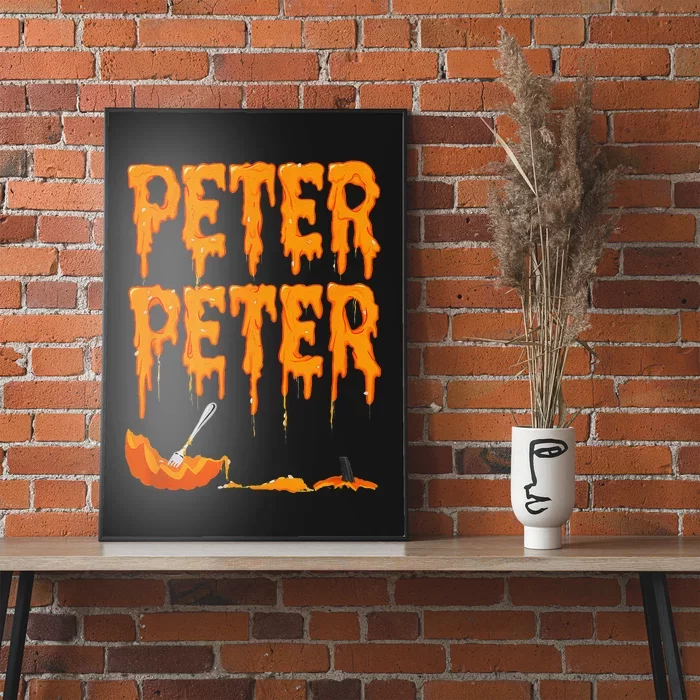 Peter Pumpkin Costume Eater For Couples Matching Halloween Gift Poster