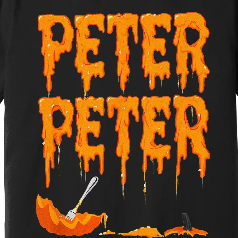 Peter Pumpkin Costume Eater For Couples Matching Halloween Gift Premium T-Shirt