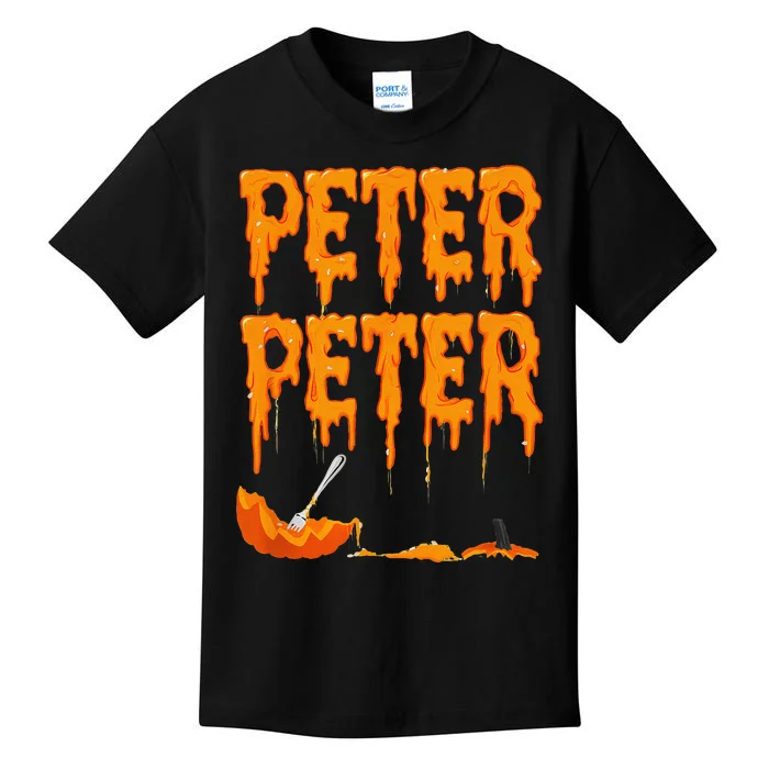 Peter Pumpkin Costume Eater For Couples Matching Halloween Gift Kids T-Shirt