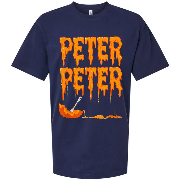 Peter Pumpkin Costume Eater For Couples Matching Halloween Gift Sueded Cloud Jersey T-Shirt