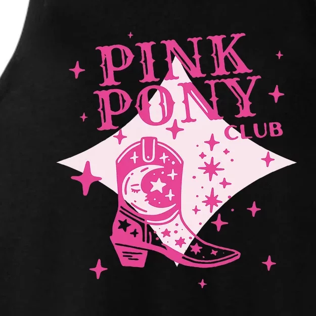 Pink Pony Club C.R Western Ladies Tri-Blend Wicking Tank