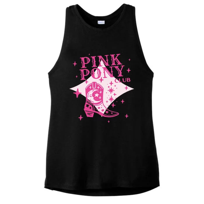 Pink Pony Club C.R Western Ladies Tri-Blend Wicking Tank