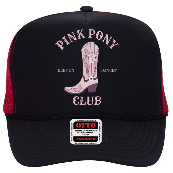 Pink Pony Club High Crown Mesh Trucker Hat