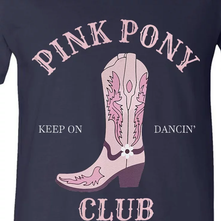 Pink Pony Club V-Neck T-Shirt