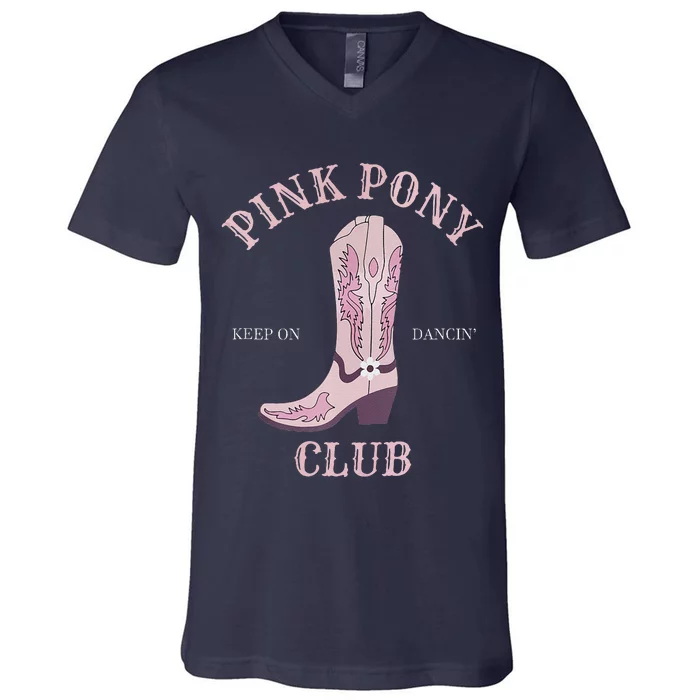 Pink Pony Club V-Neck T-Shirt