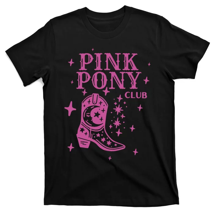 Pink Pony Club Ringer Queer Pop Fan Lesbian Pride Month T-Shirt