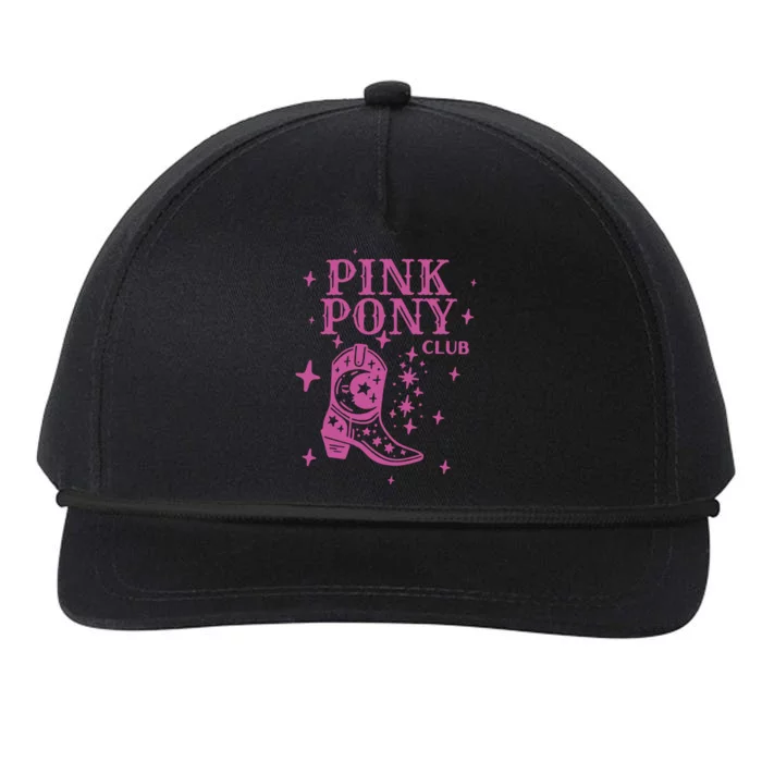 Pink Pony Club Ringer Queer Pop Fan Lesbian Pride Month Snapback Five-Panel Rope Hat