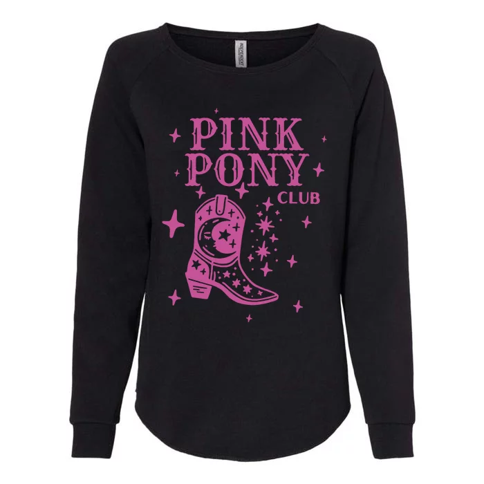 Pink Pony Club Ringer Queer Pop Fan Lesbian Pride Month Womens California Wash Sweatshirt