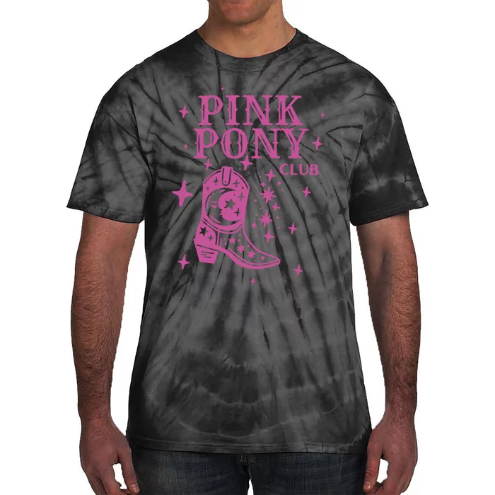 Pink Pony Club Ringer Queer Pop Fan Lesbian Pride Month Tie-Dye T-Shirt