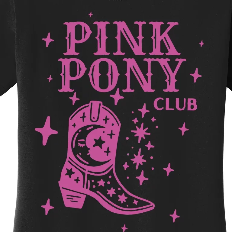 Pink Pony Club Ringer Queer Pop Fan Lesbian Pride Month Women's T-Shirt