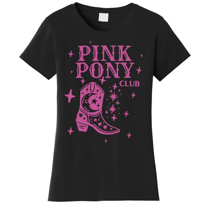 Pink Pony Club Ringer Queer Pop Fan Lesbian Pride Month Women's T-Shirt