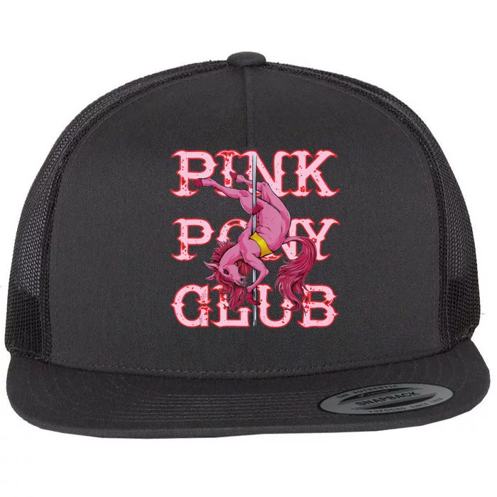 Pink Pony Club Groovy Birthday Cow Flat Bill Trucker Hat