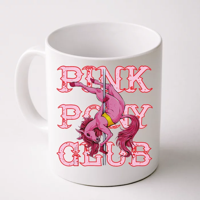 Pink Pony Club Groovy Birthday Cow Front & Back Coffee Mug