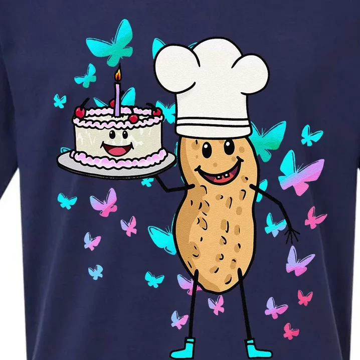 Peanut Peanuts Cream Cake Birthday Greetings Nut Sueded Cloud Jersey T-Shirt