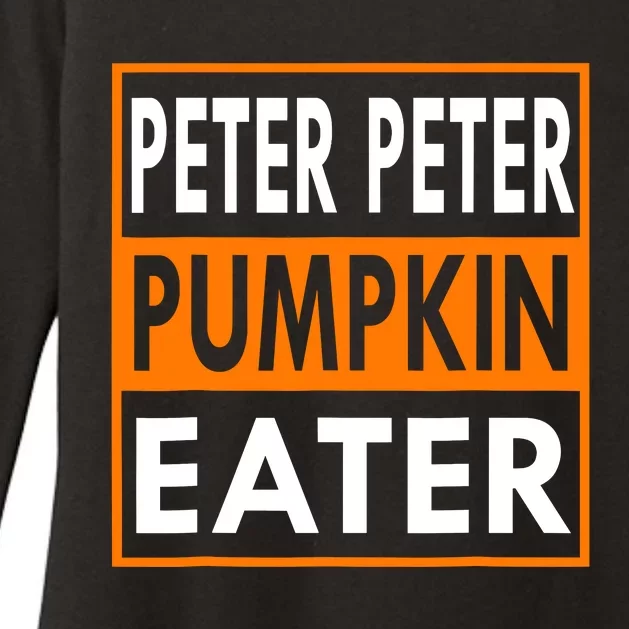 Peter Pumpkin Costume Eater For Couples Matching Halloween Womens CVC Long Sleeve Shirt