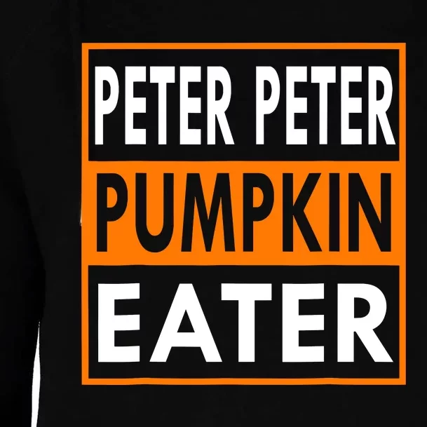 Peter Pumpkin Costume Eater For Couples Matching Halloween Womens Funnel Neck Pullover Hood