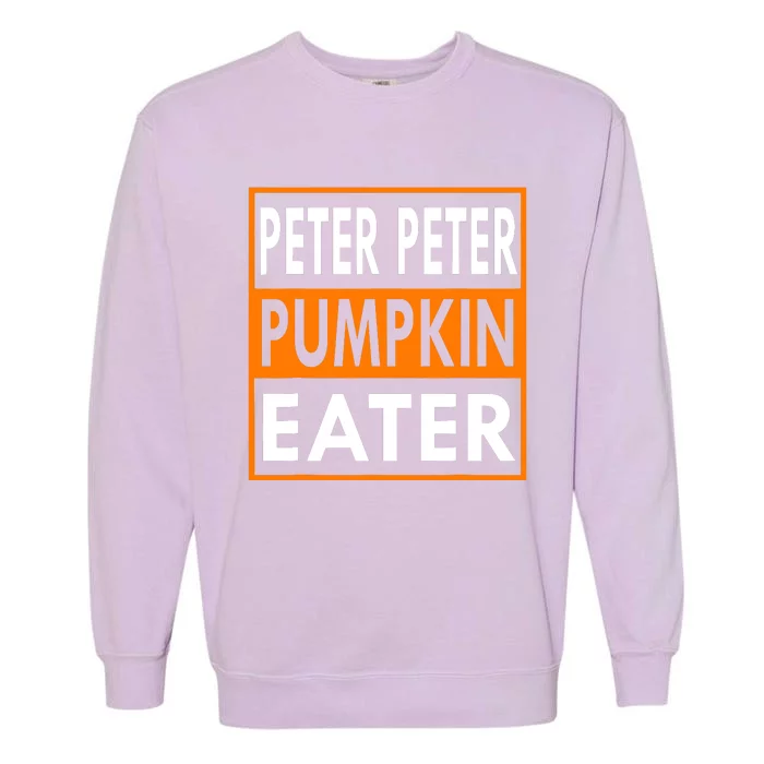 Peter Pumpkin Costume Eater For Couples Matching Halloween Garment-Dyed Sweatshirt