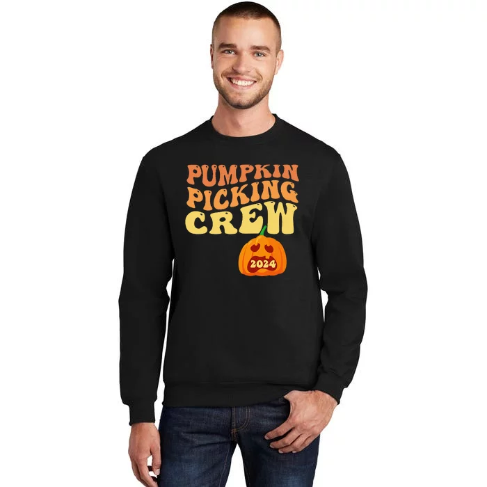 Pumpkin Picking Crew 2024 Family Matching Autumn Halloween Sweatshirt