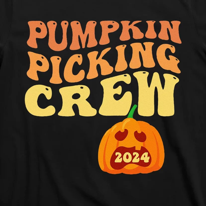 Pumpkin Picking Crew 2024 Family Matching Autumn Halloween T-Shirt