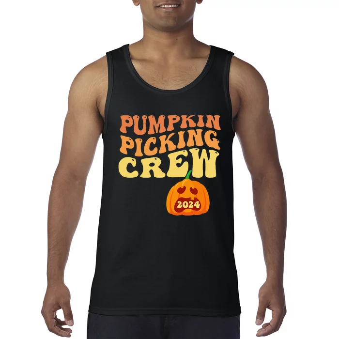 Pumpkin Picking Crew 2024 Family Matching Autumn Halloween Tank Top