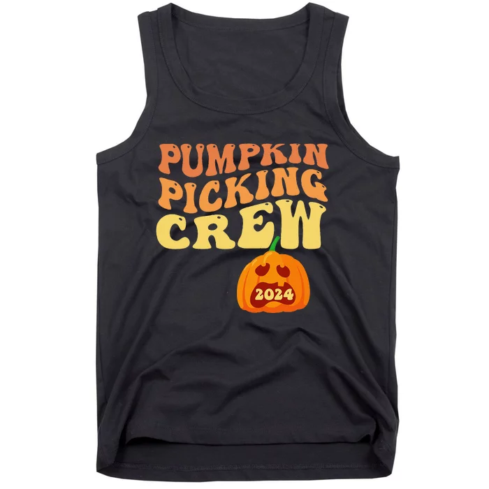 Pumpkin Picking Crew 2024 Family Matching Autumn Halloween Tank Top