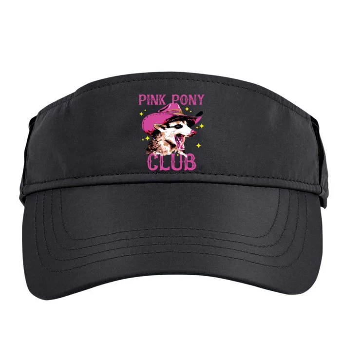 Pink Pony Club Opossum Possum Adult Drive Performance Visor