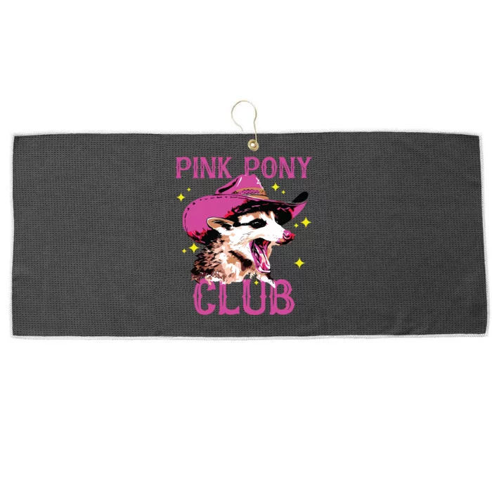 Pink Pony Club Opossum Possum Large Microfiber Waffle Golf Towel