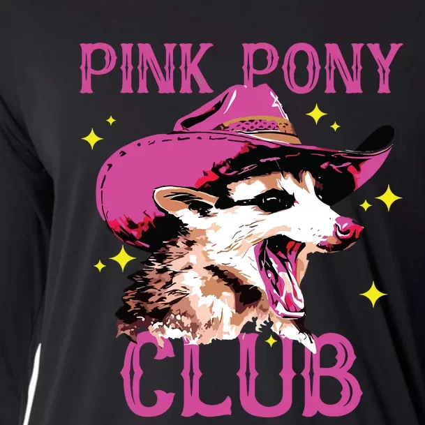 Pink Pony Club Opossum Possum Cooling Performance Long Sleeve Crew