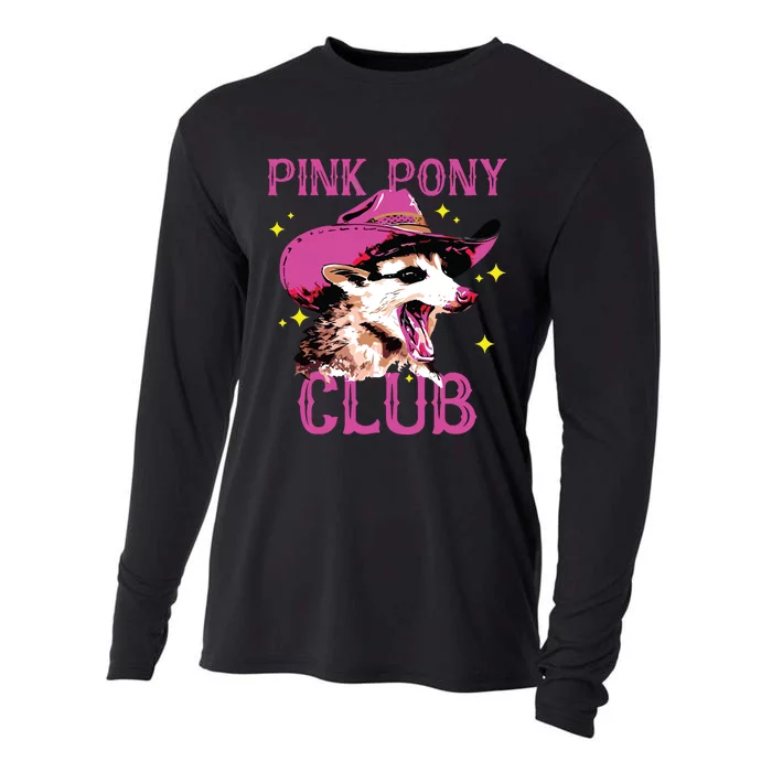 Pink Pony Club Opossum Possum Cooling Performance Long Sleeve Crew