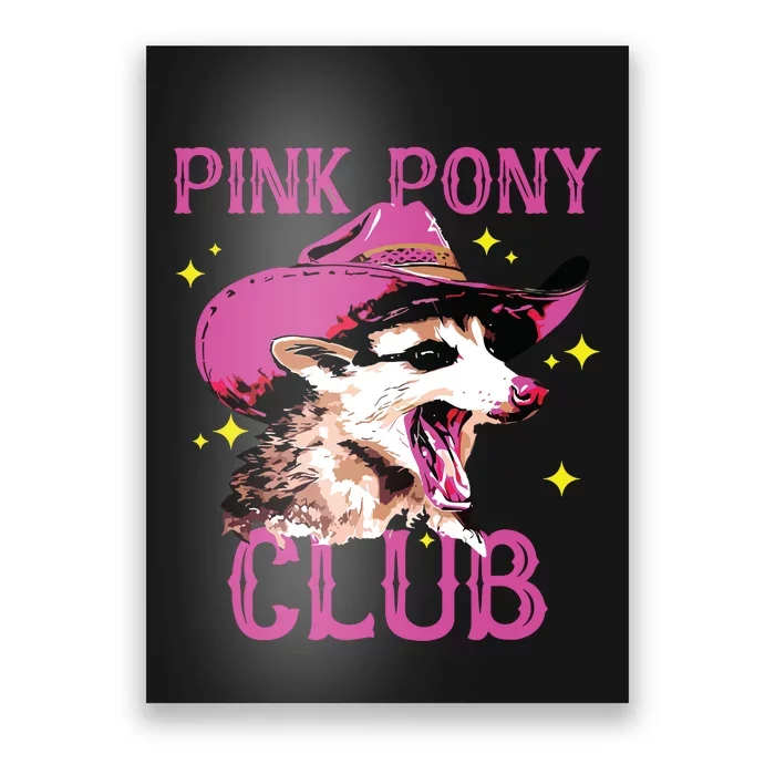 Pink Pony Club Opossum Possum Poster