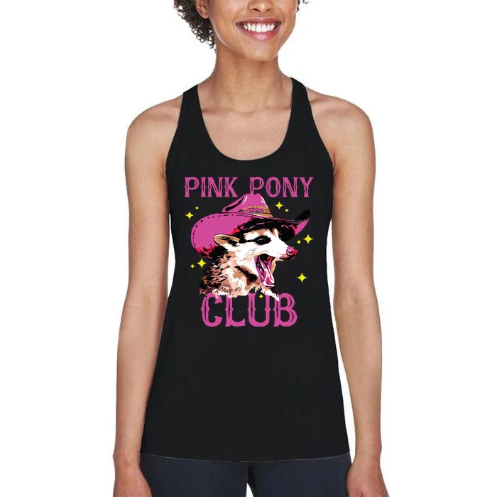 Pink Pony Club Opossum Possum Women's Racerback Tank