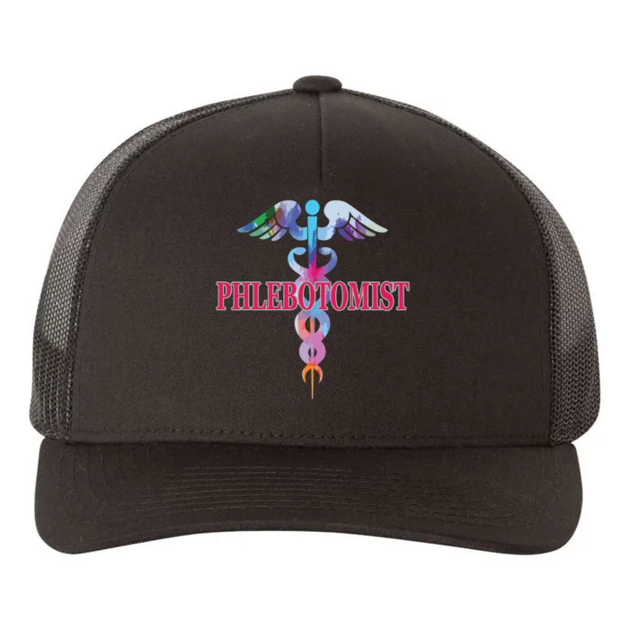 Phlebotomy Phlebotomist Caduceus Gifts Men Women Yupoong Adult 5-Panel Trucker Hat