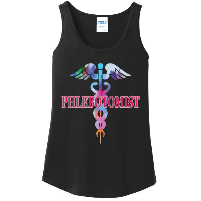 Phlebotomy Phlebotomist Caduceus Gifts Men Women Ladies Essential Tank