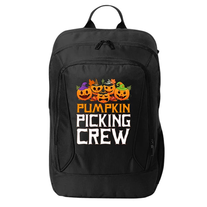 Pumpkin Picking Crew Halloween Family Matching City Backpack