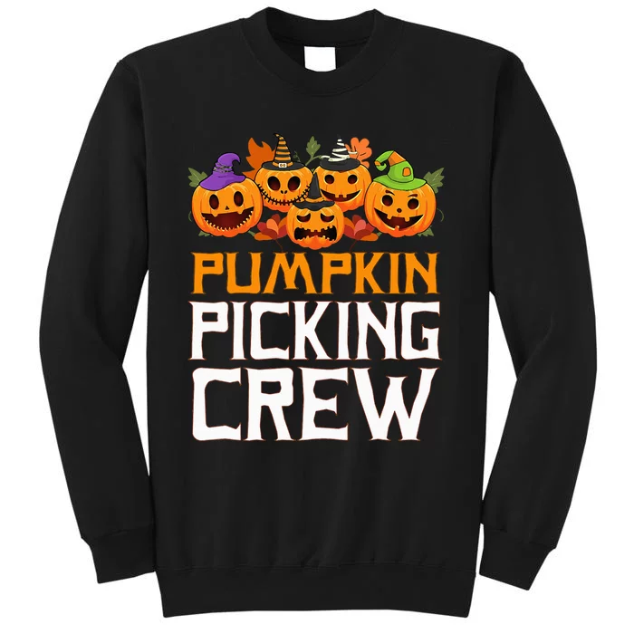 Pumpkin Picking Crew Halloween Family Matching Tall Sweatshirt