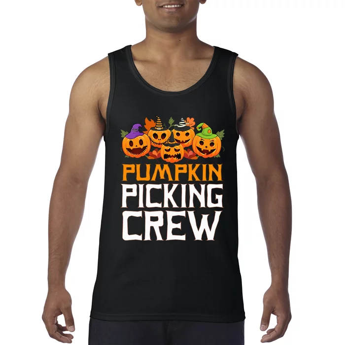 Pumpkin Picking Crew Halloween Family Matching Tank Top