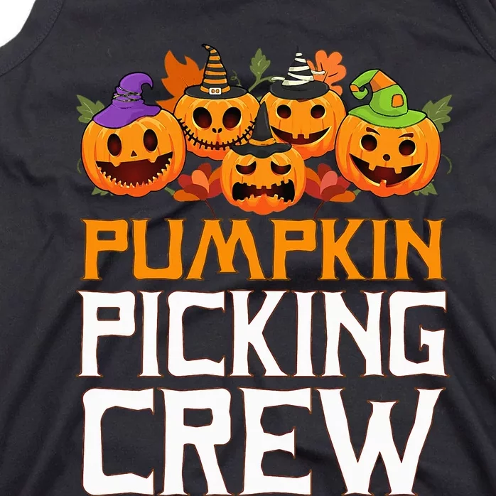 Pumpkin Picking Crew Halloween Family Matching Tank Top