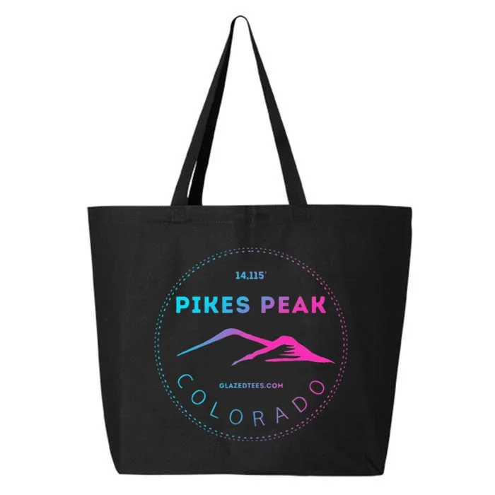 Pikes Peak Colorado Retro Mountain Adventure 25L Jumbo Tote