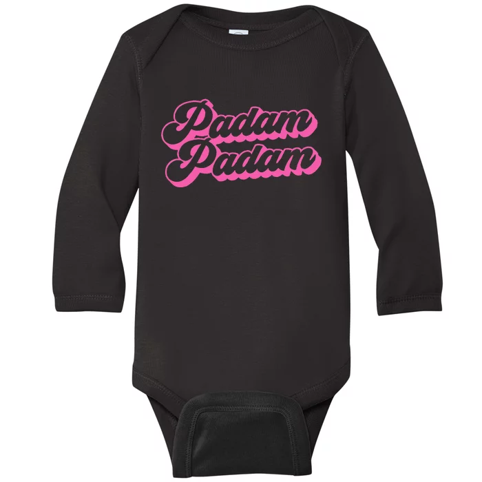 Padam Padam Club Disco Celebration Party Pride Groovy Retro Baby Long Sleeve Bodysuit