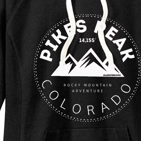 Pikes Peak Colorado Rocky Mountain Women's Fleece Hoodie