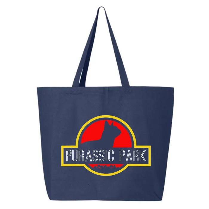 Purassic Park Cat Funny For Dinosaur Lovers 25L Jumbo Tote