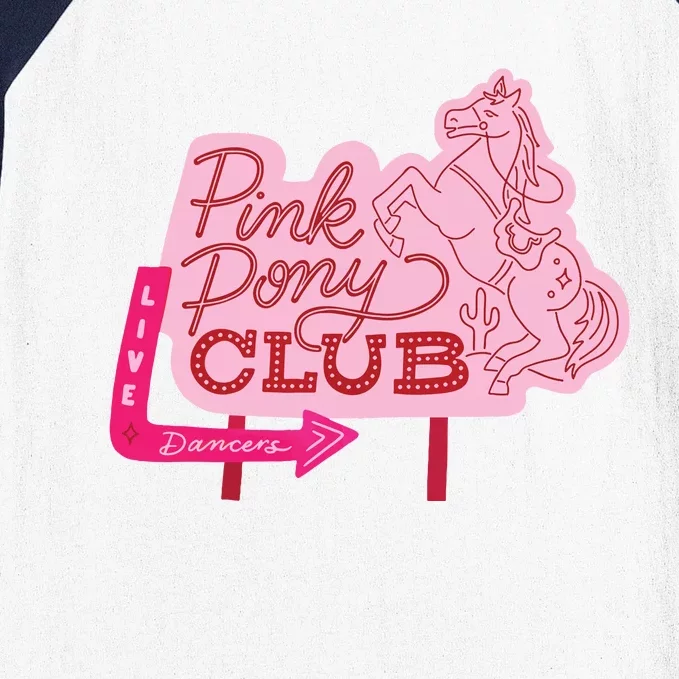 Pink Pony Club Baseball Sleeve Shirt