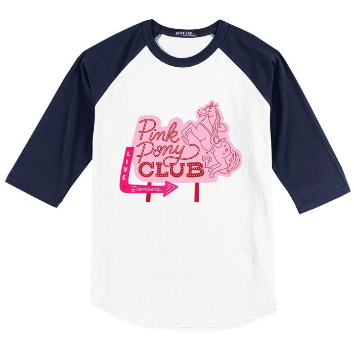 Pink Pony Club Baseball Sleeve Shirt